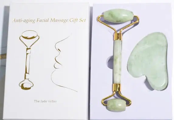 CS GUA SHA & RESIN ROLLER SET FOR FACE LIFT & WRINKLE REMOVER